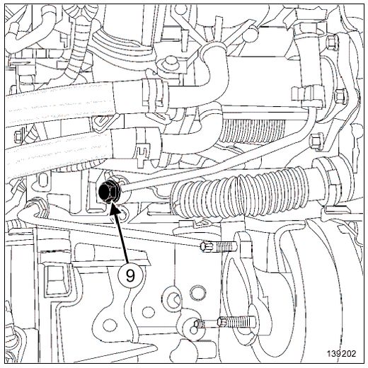 Renault Laguna 3 1.5L dCi 110 - Болт крепления трубки датчика давления отработавших газов