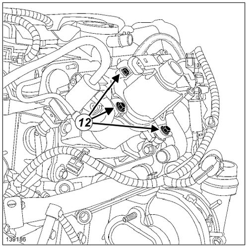 Renault Laguna 3 1.5L dCi 110 - Расположение клапана ЕГР
