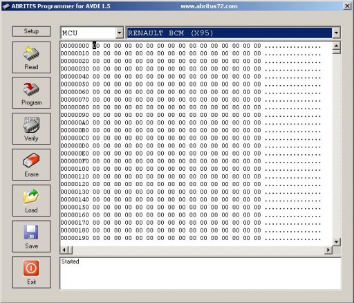 Renault Fluence - Утилита ABRITES Programmer for AVDI