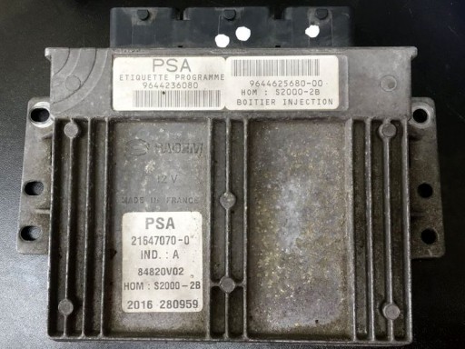 Sagem S2000 - Внешний вид ЭБУ двигателя