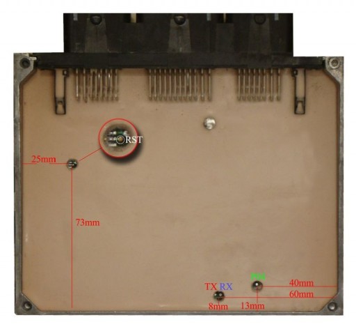 Sagem S2000 - FLASHit ECU-KIT. Точки подключения 1