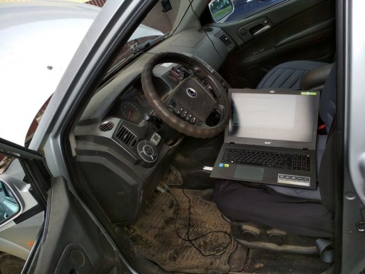 Ssang Yong Kyron 2.0L (D20DT) - Запись модифицированной прошивки в ЭБУ Delphi HCD38