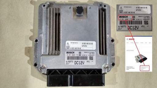 Mitsubishi Fuso Canter 3.0TD Bosch EDC17CP52 - Внешний вид блока управления
