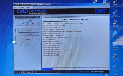 ECU Bosch ME9.6.2 reading FLASH memory S29CD016J