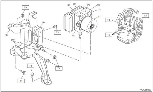 Subaru Legacy Outback BR9 - VDC Control Module and Hydraulic Control Unit (VDCCM&H/U)