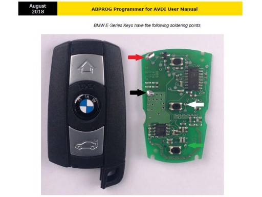 BMW X5 E70 4.8L - Точки подключения Abrites ZN046, ключа BMW E-Series