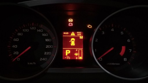 Mitsubishi Outlander XL 3.0L (6B31) - Панель приборов. Индикатор ABS и ASC